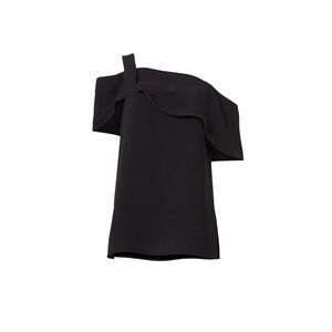 Tibi Black Draped Top Off The Shoulder Open Shoulder Women’s XS
